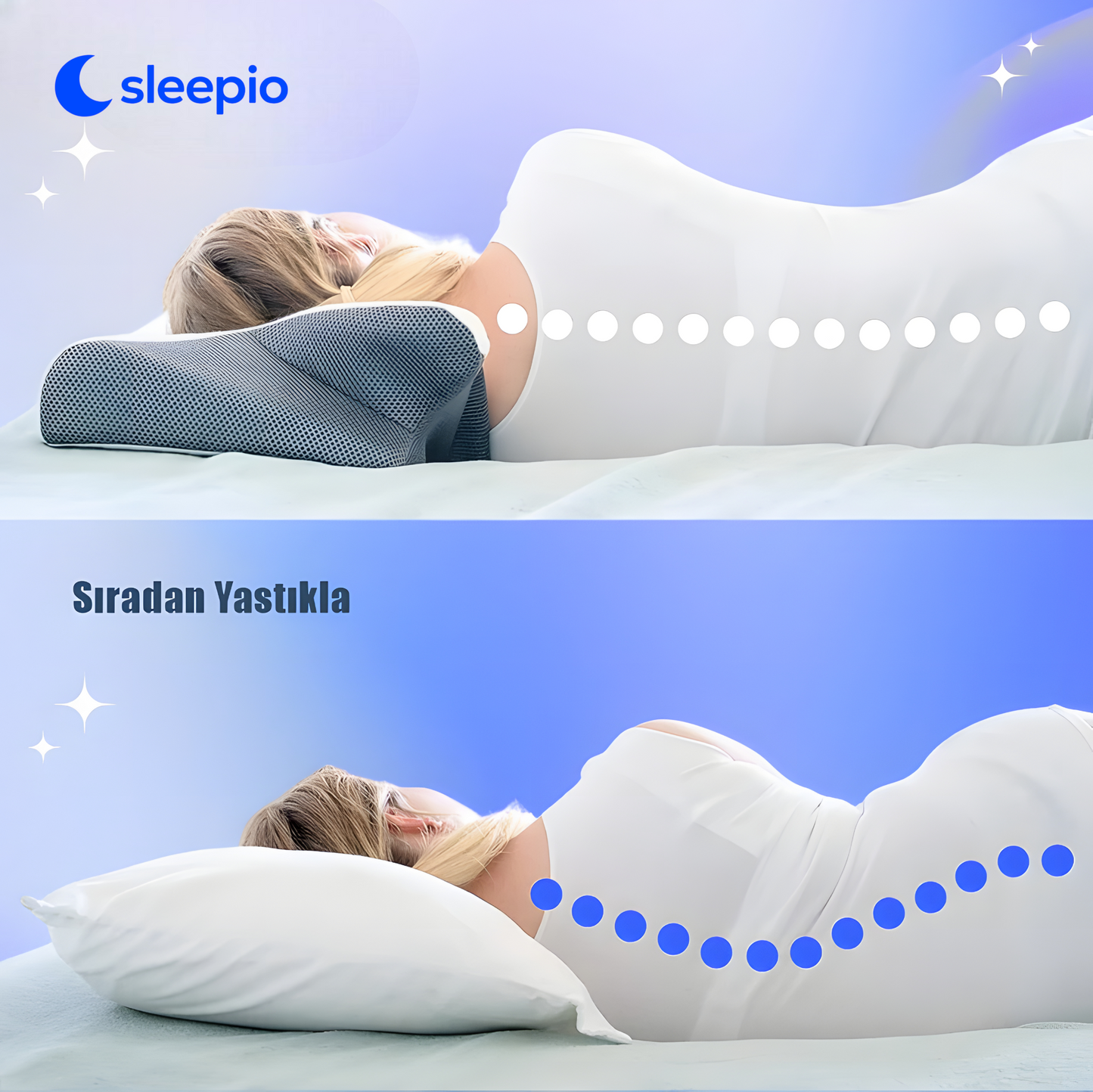 Sleepio Ortopedik Premium Boyun Yastığı