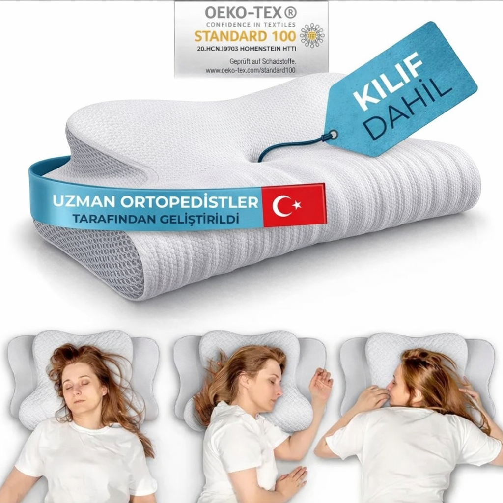 Sleepio Ortopedik Premium Boyun Yastığı