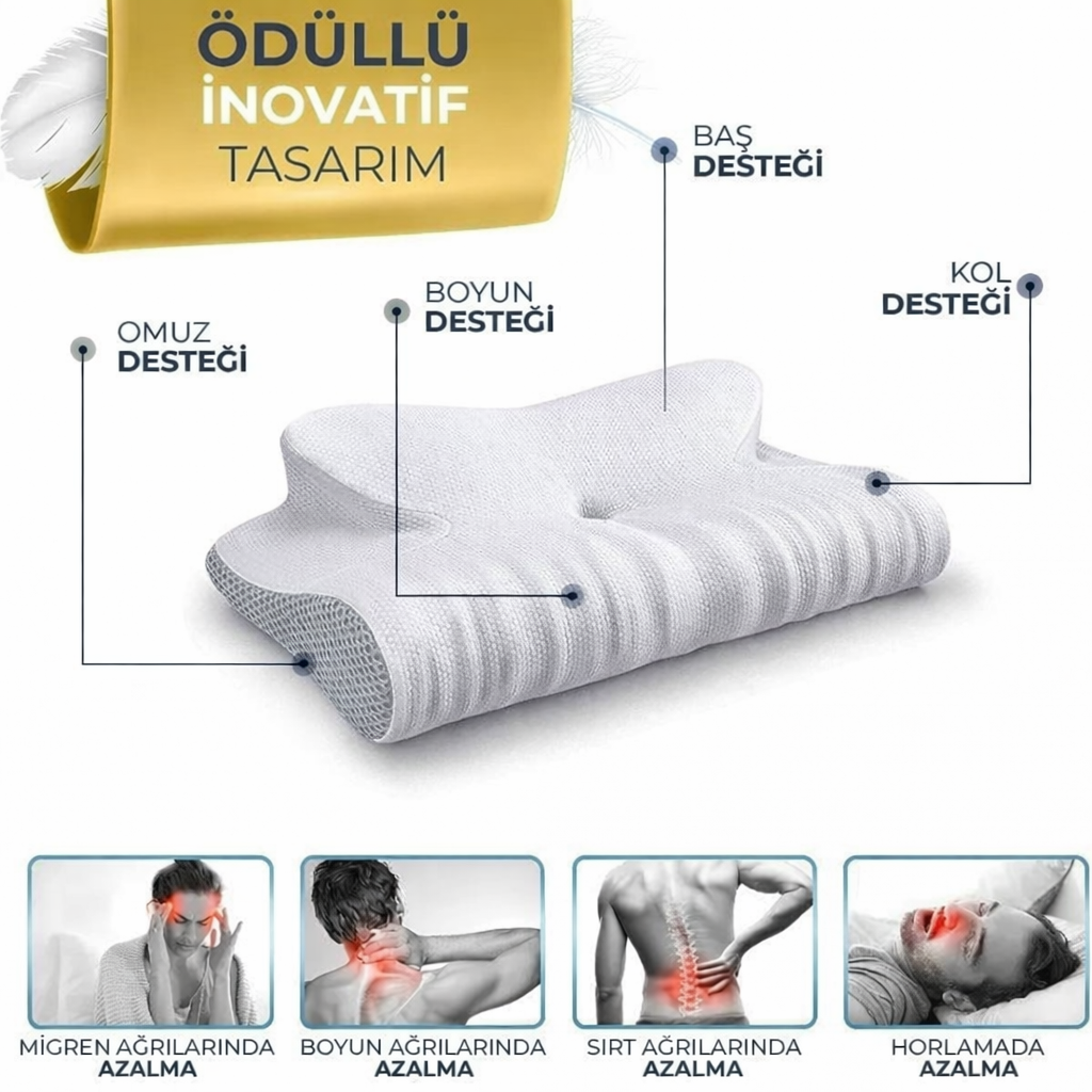 Sleepio Ortopedik Premium Boyun Yastığı